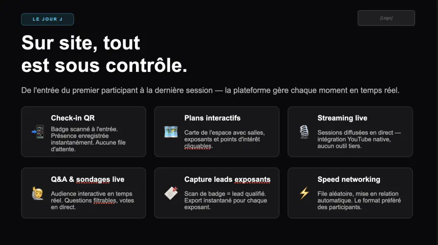 Slide 7 du deck — Sur site, tout est sous contrôle.